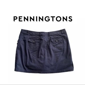 PENNINGTONS MINI SKIRT W/BUILT IN SHORTS SZ 22